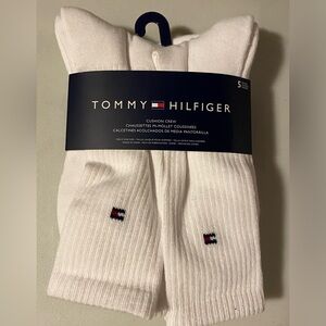 Tommy Hilfiger Men's White Cushion Crew Socks